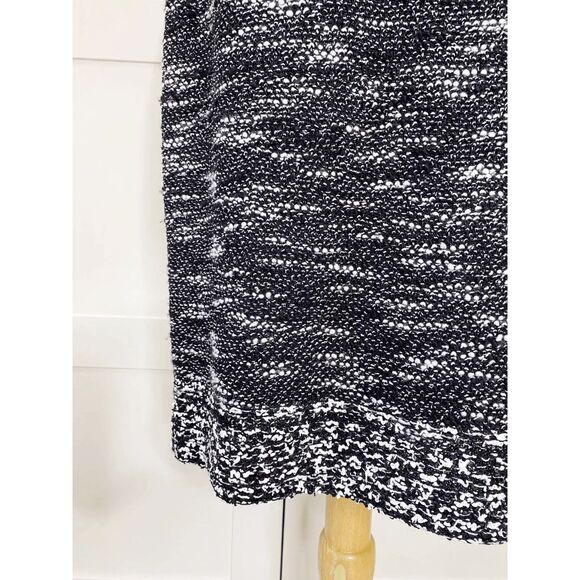 St John Couture Boucle Knit Sleeveless Dress Brown Black 4 Color Block - Picture 6 of 6